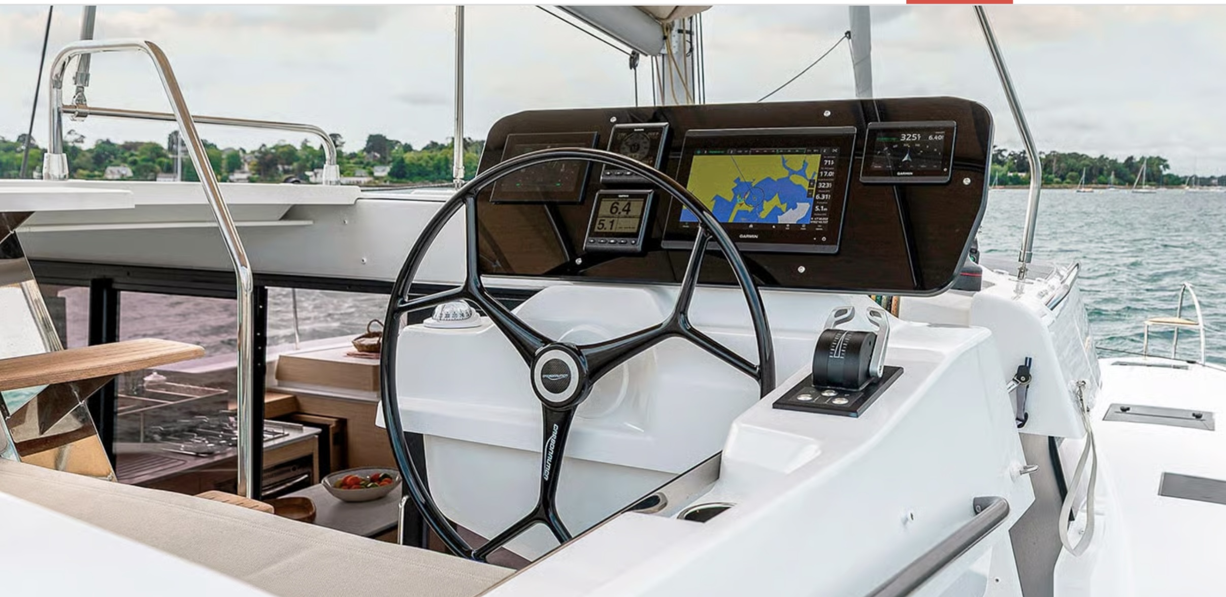 Helm and nav station